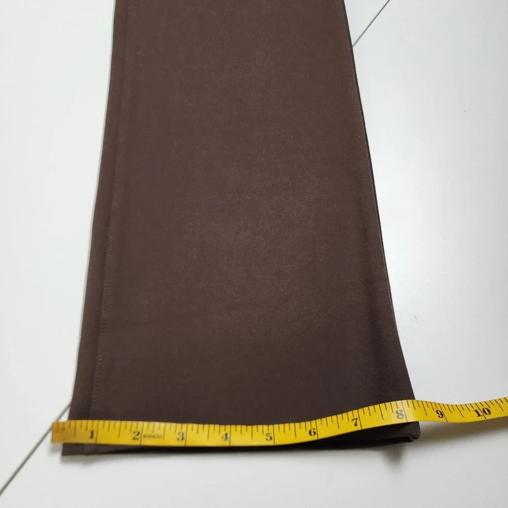 NYDJ Womens Sculpt Her Marilyn Straight Leg Pants Size 14P Brown Lift Tuck Ponte
